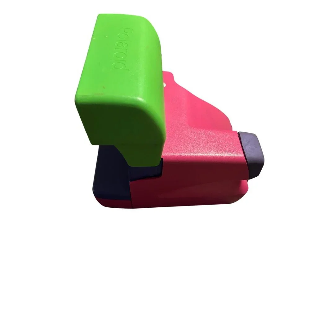 Barbie Polaroid Camera Pink Green Vintage 600 Instant Film Strap Retro Photograp - Picture 5 of 6